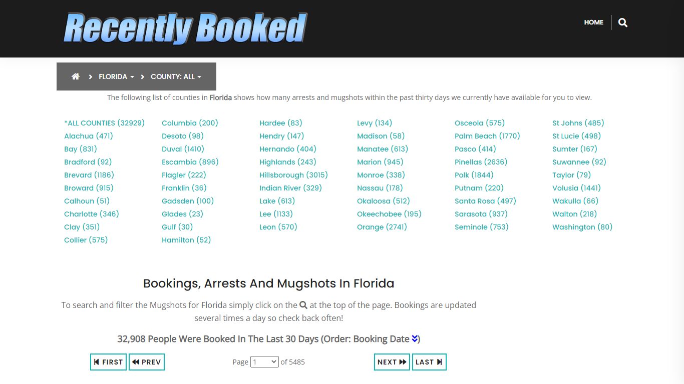 Recent bookings, Arrests, Mugshots in St Lucie County, Florida